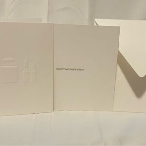 Chanel White Mother's Day Card with Envelope